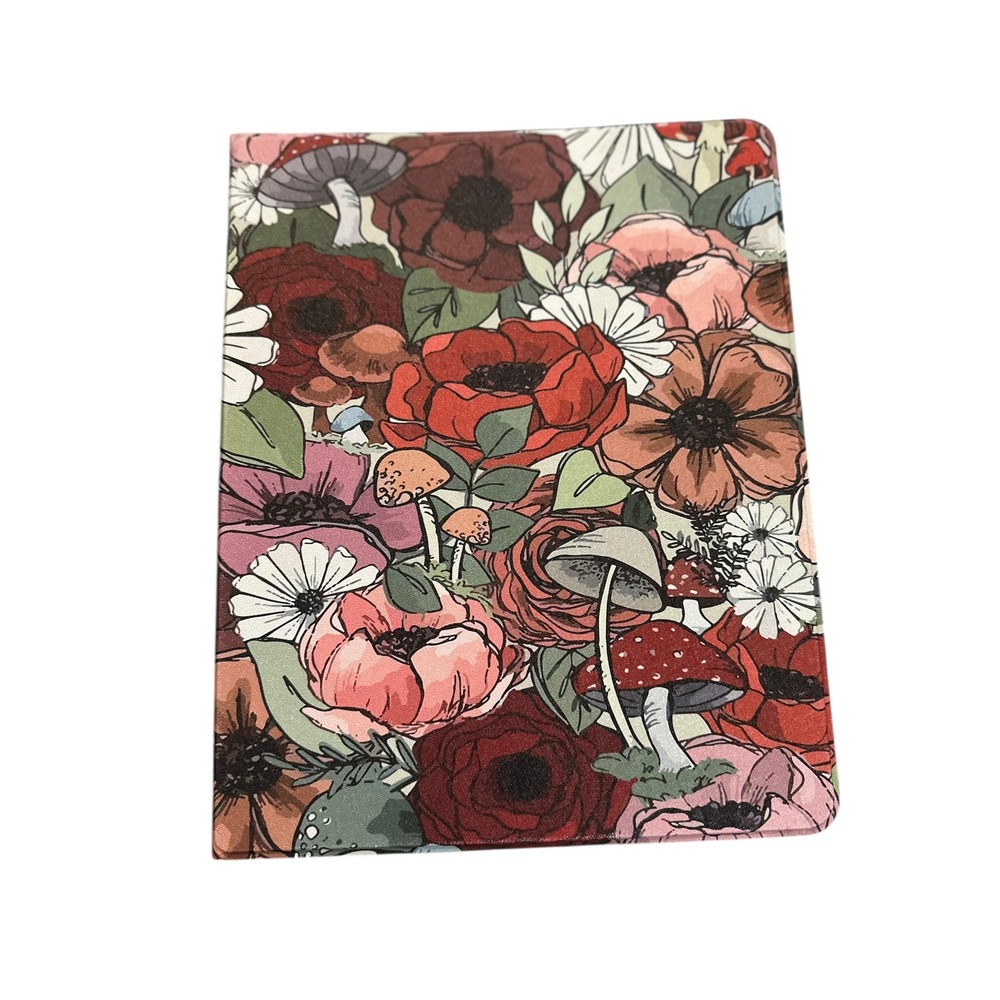 Floral Mushroom Folio Case for Apple iPad Air 13 Inch Folding Stand
